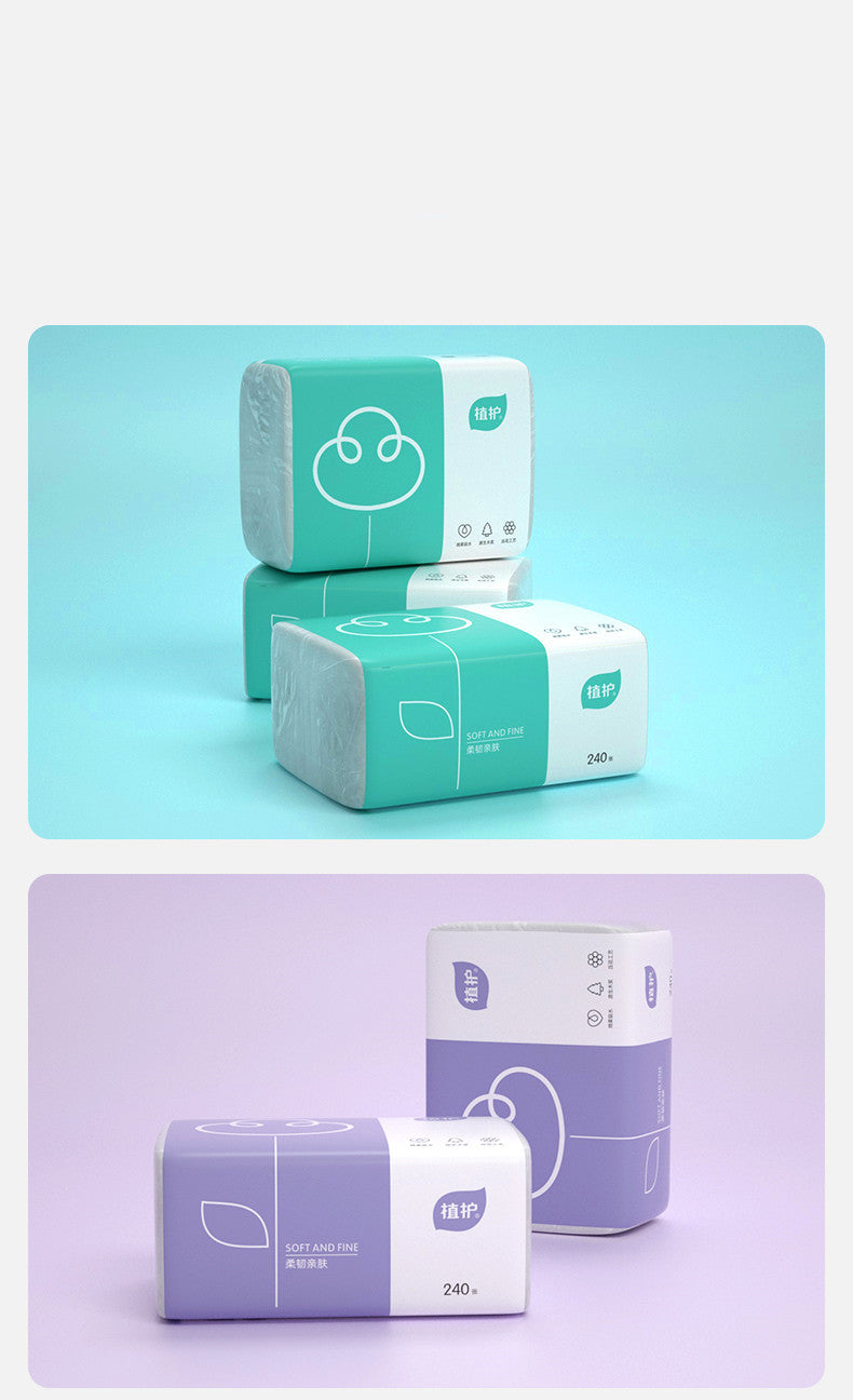 Napkins, Pumping Paper, Wood Pulp Facial Tissues, Baby Tissues, 4 Packs