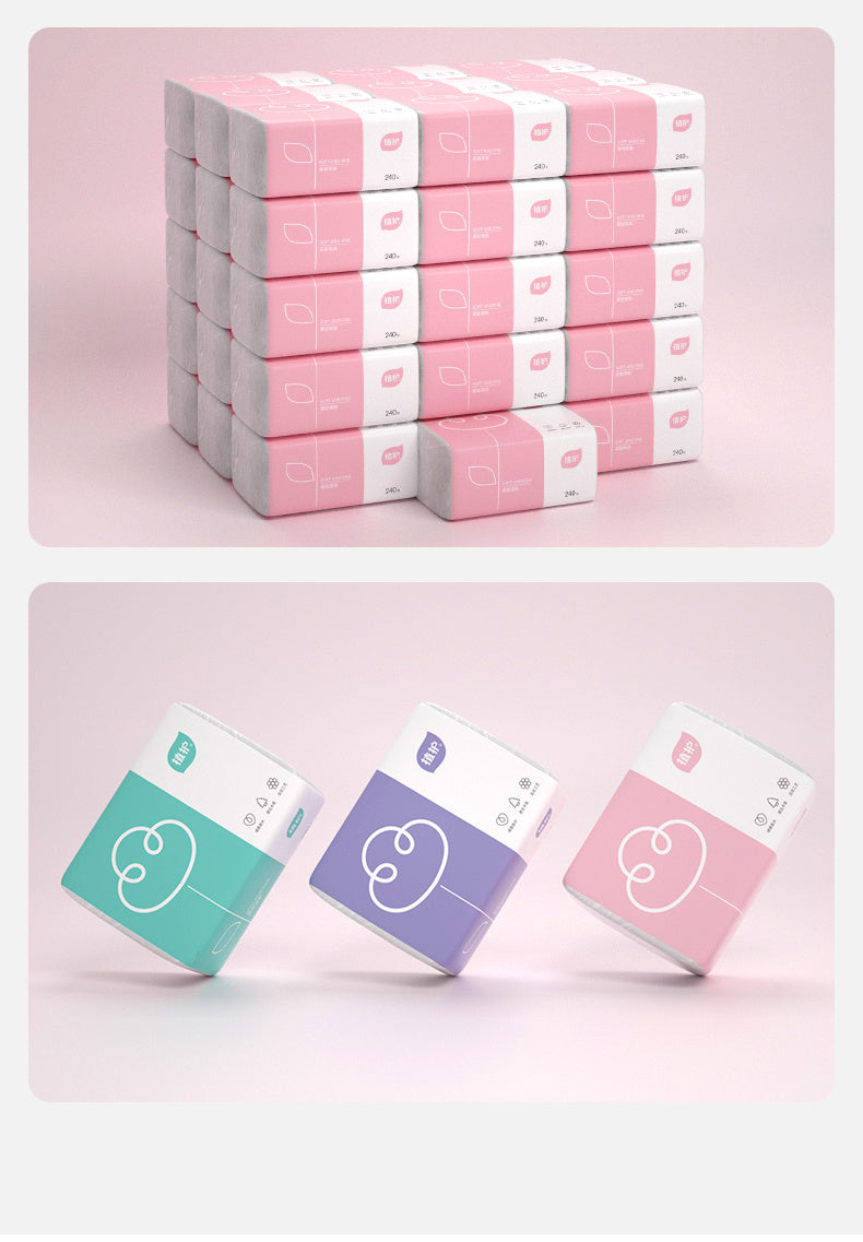 Napkins, Pumping Paper, Wood Pulp Facial Tissues, Baby Tissues, 4 Packs