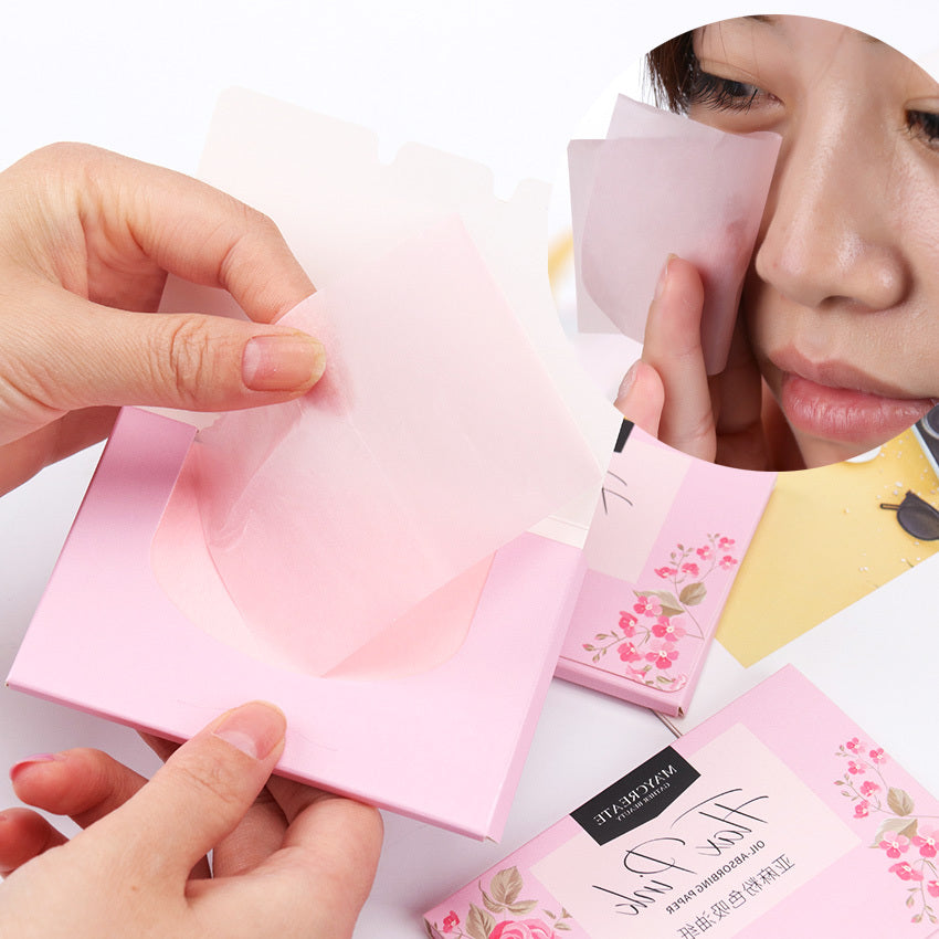 Oil-Absorbing Facial Tissues For Girls Face Cleansing And Make-Up Facial Tissues To Reduce Pores