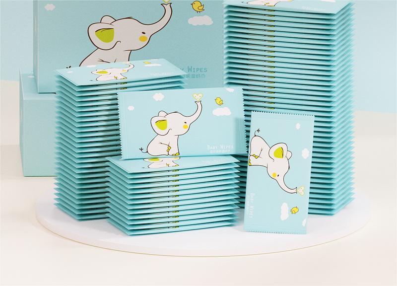 Boxed Wipes Portable Single Piece Small Package Hand Mouth Cleaning