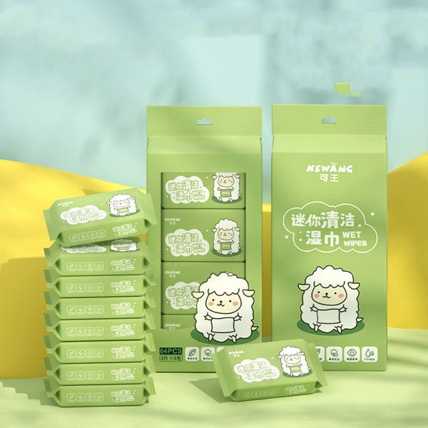 Mini Wipes Portable Hand Mouth Disposable Cleaning