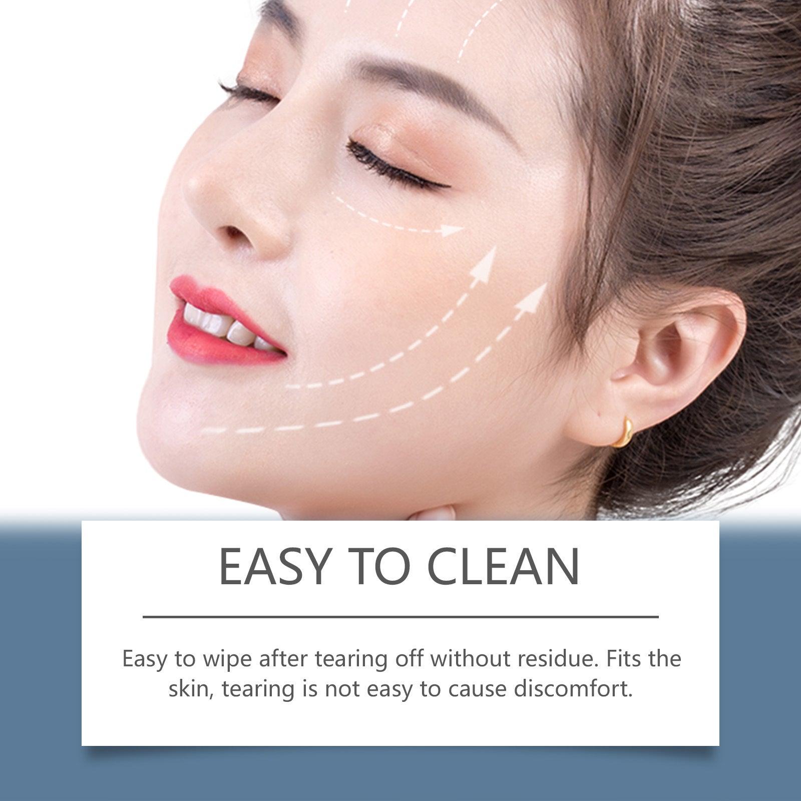 Facial Hair Removal Wax Paper Wet Wipes